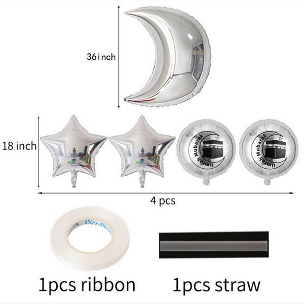 Umrah Mubarak balloon set - Image 2