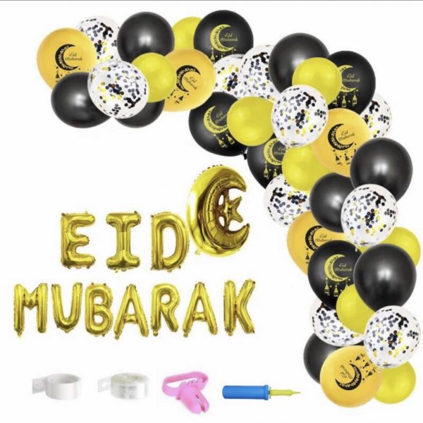 Foil Letter Balloons EID MUBARAK