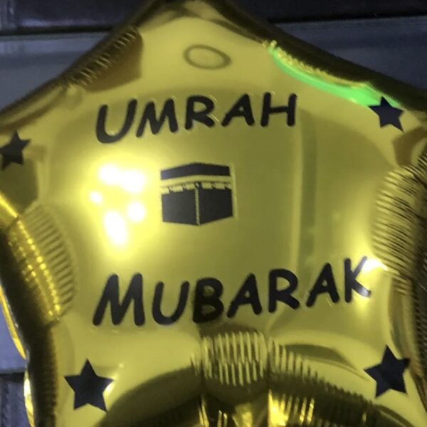 Umrah Mubarak 35 Piece Foil & Latex Balloons Gold 34 - Image 4